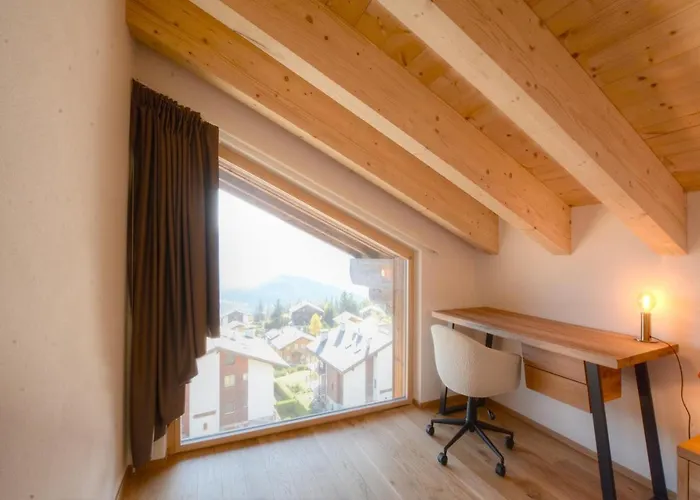 Gypaete 51 Proche Du Centre A Avec Vue Sur Les Alpes Anzère